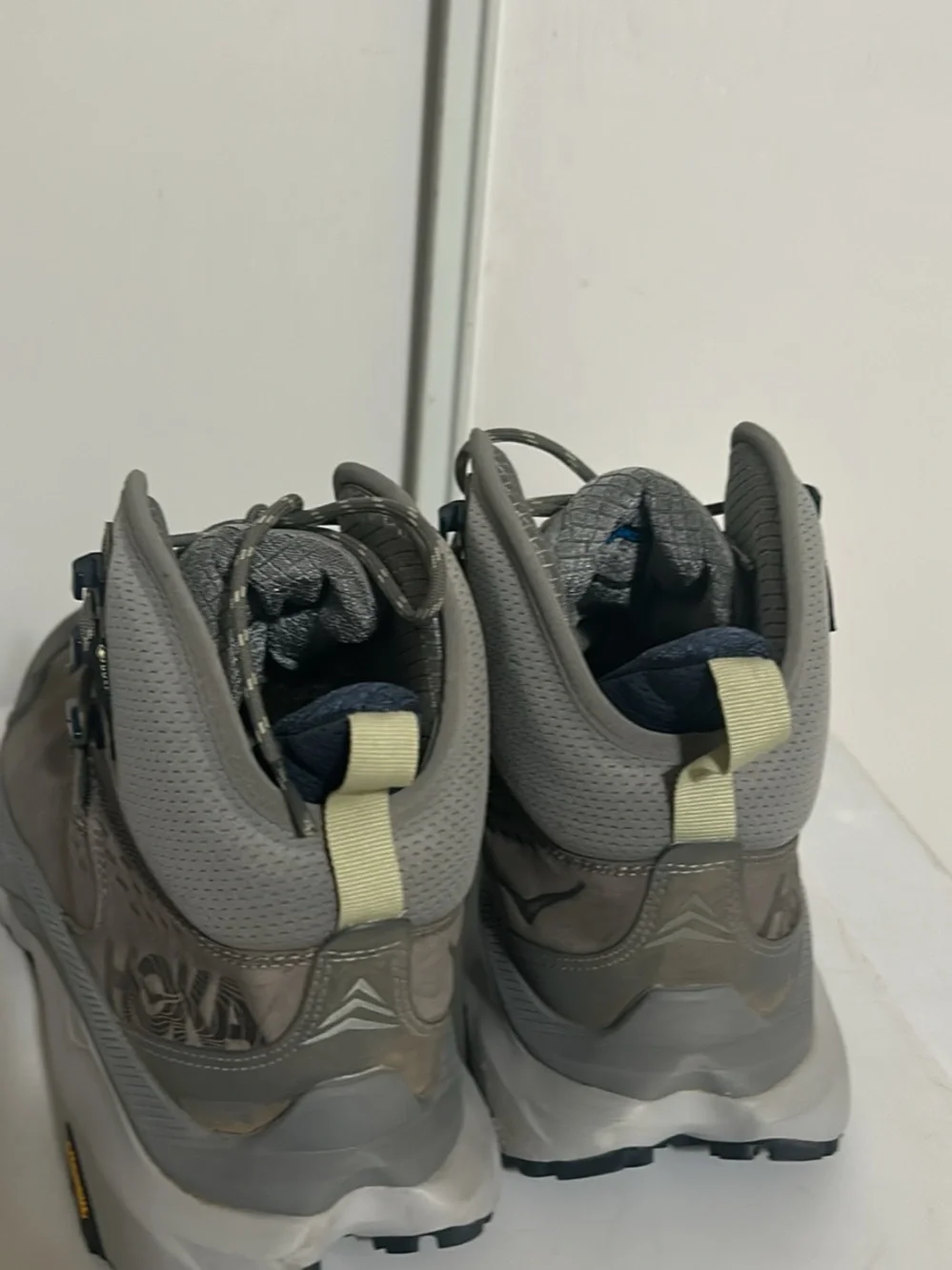 Hoka Gray and Navy Men's Hiking Sneakers